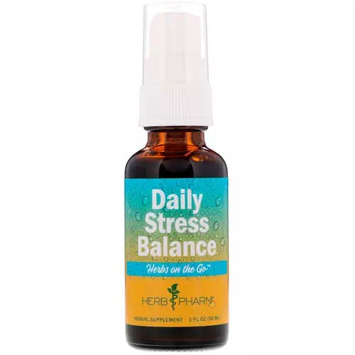 Herb Pharm, Herbs on the Go, Daily Stress Balance, 1 fl oz (30 ml) Review