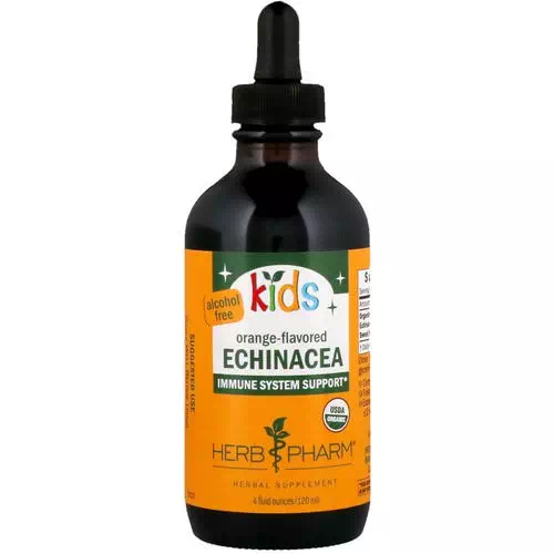 Herb Pharm, Kids Echinacea, Alcohol Free, Orange-Flavored, 4 fl oz (120 ml) Review