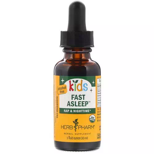 Herb Pharm, Organic Kids Fast Asleep, Alcohol Free, 1 fl oz (30 ml) Review
