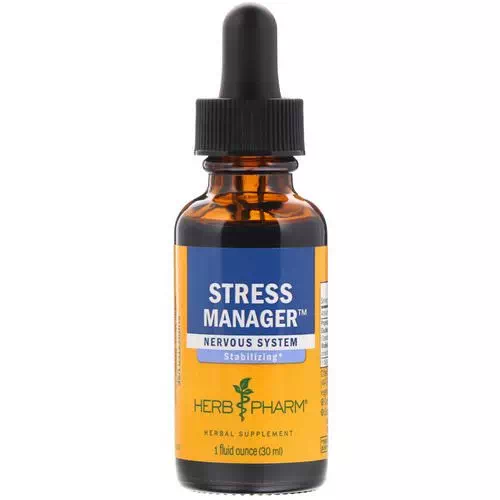 Herb Pharm, Stress Manager, 1 fl oz (30 ml) Review