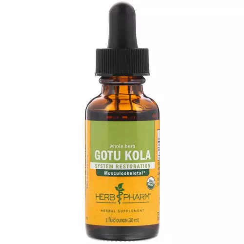 Herb Pharm, Whole Herb Gotu Kola, 1 fl oz (30 ml) Review
