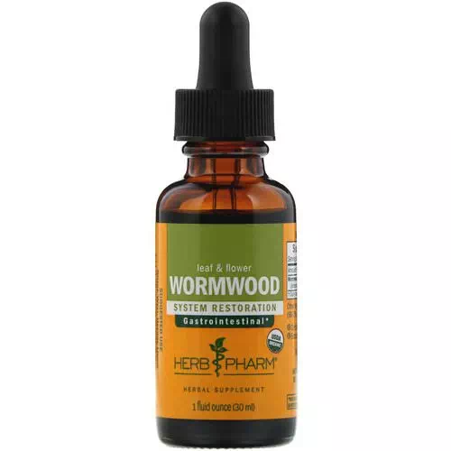 Herb Pharm, Wormwood, Leaf & Flower, 1 fl oz (30 ml) Review
