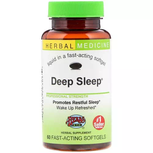 Herbs Etc, Deep Sleep, 60 Fast-Acting Softgels Review