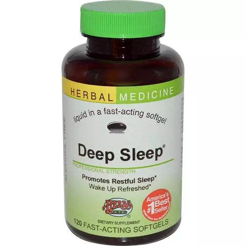Herbs Etc, Deep Sleep, Alcohol Free, 120 Fast-Acting Softgels Review