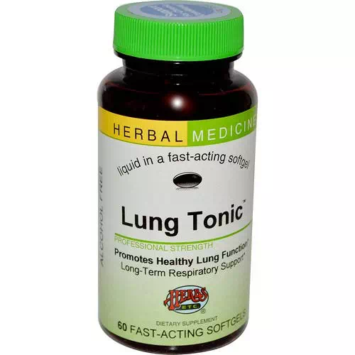 Herbs Etc, Lung Tonic, Alcohol Free, 60 Fast-Acting Softgels Review