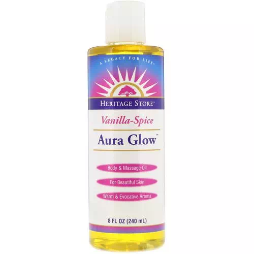 Heritage Store, Aura Glow, Vanilla-Spice, 8 fl oz (240 ml) Review