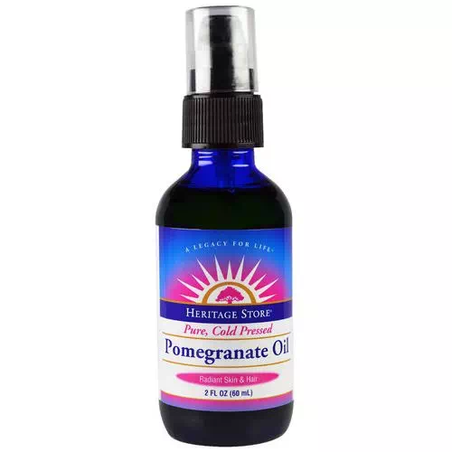 Heritage Store, Pomegranate Oil, Pure, Cold Pressed, 2 fl oz Review