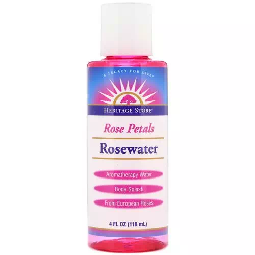 Heritage Store, Rosewater, Aromatherapy Water, Rose Petals, 4 fl oz (118 ml) Review