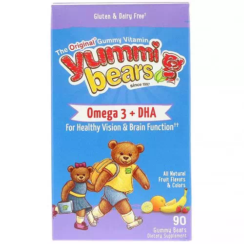 Hero Nutritional Products, Yummi Bears, Omega-3 + DHA, Natural Fruit Flavors, 90 Gummy Bears Review