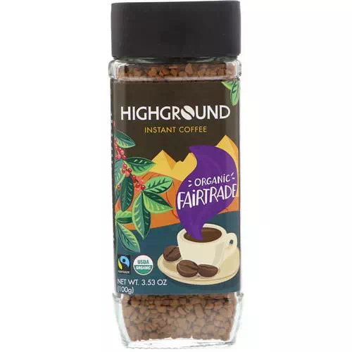 Highground Coffee, Organic Instant Coffee, Medium, 3.53 oz (100 g) Review