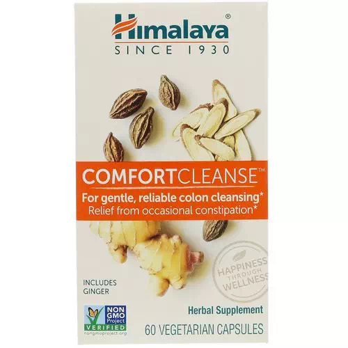 Himalaya, Comfort Cleanse, 60 Vegetarian Capsules Review