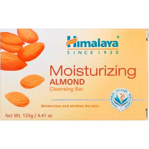 Himalaya, Moisturizing Cleansing Bar, Almond, 4.41 oz (125 g) Review