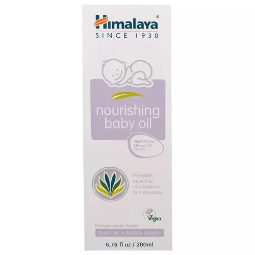 Himalaya, Nourishing Baby Oil, Olive Oil and Winter Cherry, 6.76 fl oz (200 ml) Review