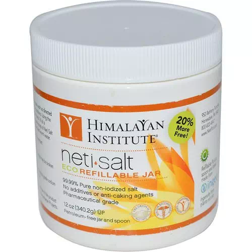 Himalayan Institute, Neti•Salt, Eco Refillable Jar, 12 oz (340.2 g) Review