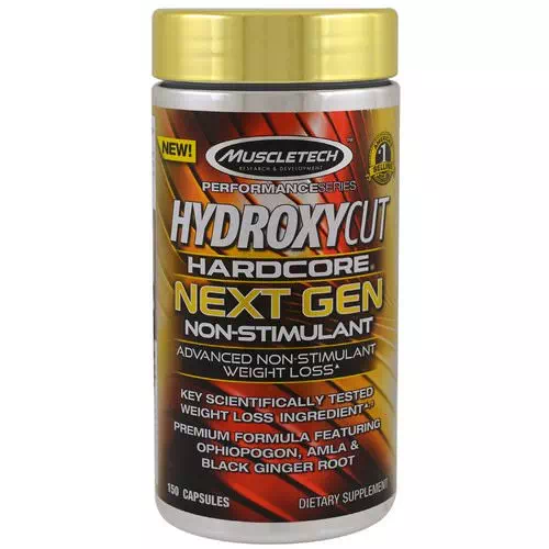Hydroxycut, Performance Series, Hydroxycut Hardcore Next Gen Non-Stimulant, 150 Capsules Review