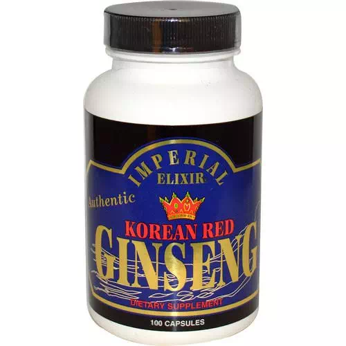 Imperial Elixir, Korean Red Ginseng, 100 Capsules Review