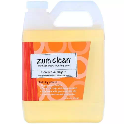Indigo Wild, Zum Clean, Aromatherapy Laundry Soap, Sweet Orange, 32 fl oz (.94 L) Review
