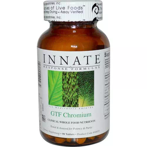 Innate Response Formulas, GTF Chromium, 90 Tablets Review