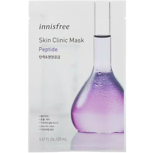 Innisfree, Skin Clinic Mask, Peptide, 1 Sheet Review