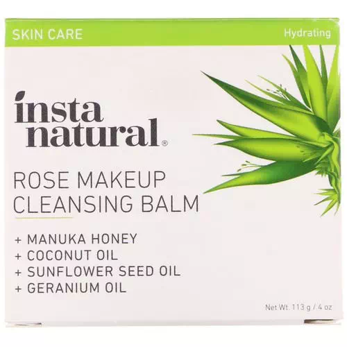 InstaNatural, Rose Makeup Cleansing Balm, Hydrating, 4 oz (113 g) Review
