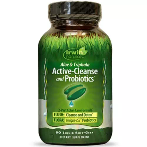 Irwin Naturals, Aloe & Triphala Active-Cleanse and Probiotics, 60 Liquid Soft-Gels Review
