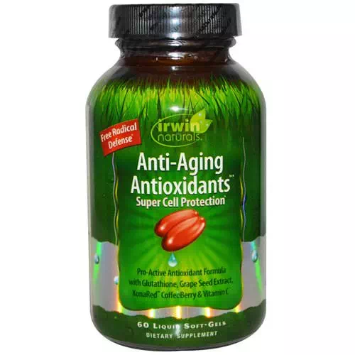 Irwin Naturals, Anti-Aging Antioxidants, 60 Liquid Soft-Gels Review