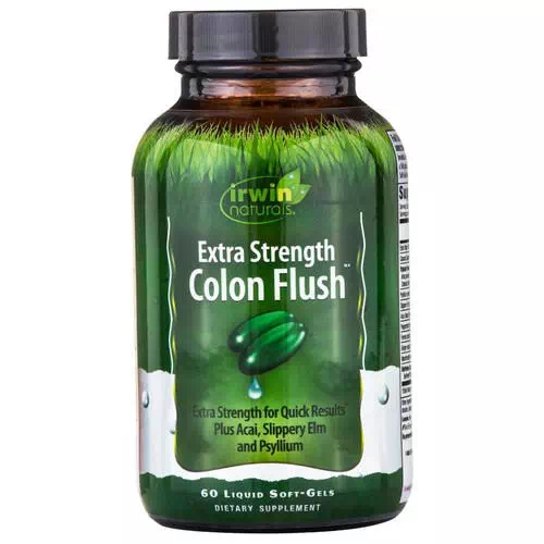Irwin Naturals, Colon Flush, Extra Strength, 60 Liquid Soft-Gels Review
