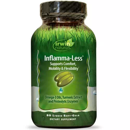 Irwin Naturals, Inflamma-Less, 80 Liquid Soft-Gels Review