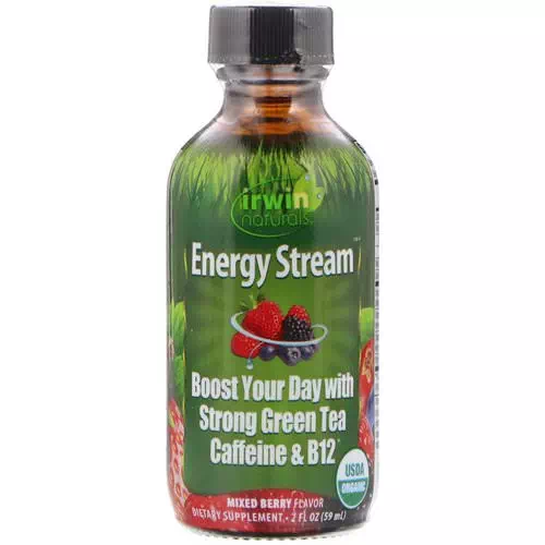 Irwin Naturals, Organic, Energy Stream, Mixed Berry Flavor, 2 fl oz (59 ml) Review