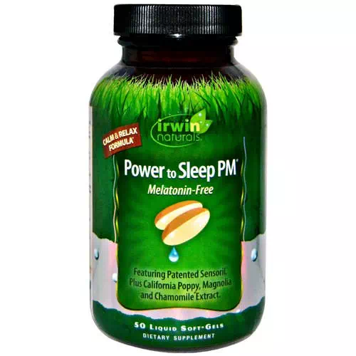 Irwin Naturals, Power to Sleep PM, Melatonin-Free, 50 Liquid Soft-Gels Review