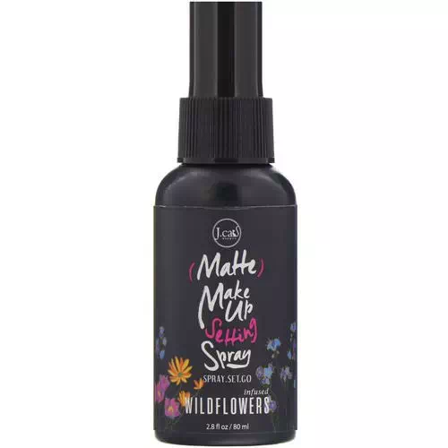 J.Cat Beauty, Matte Make Up Setting Spray, SS101 Wildflowers, 2.8 fl oz (80 ml) Review