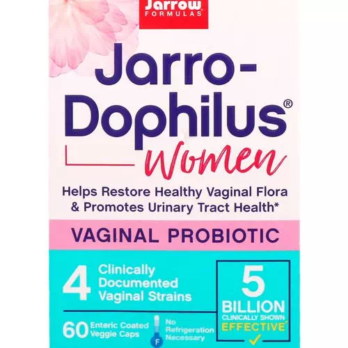 Jarrow Formulas, Jarro-Dophilus, Vaginal Probiotic, Women, 5 Billion, 60 Enteric Coated Veggie Caps Review