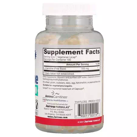 L-Carnitine, Amino Acids, Supplements