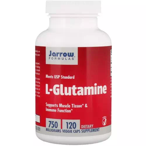 Jarrow Formulas, L-Glutamine, 750 mg, 120 Veggie Caps Review