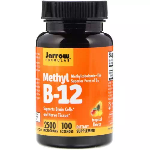 Jarrow Formulas, Methyl B-12, Tropical Flavor, 2500 mcg, 100 Lozenges Review
