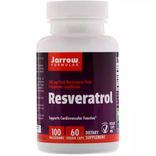 Jarrow Formulas, Resveratrol, 100 mg, 60 Veggie Caps Review