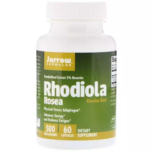 Jarrow Formulas, Rhodiola Rosea, 500 mg, 60 Capsules Review