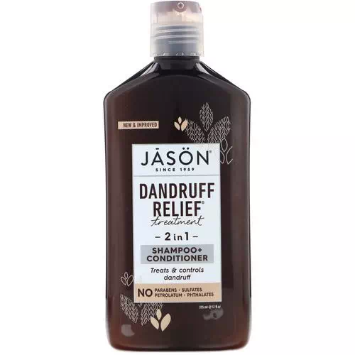 Jason Natural, Dandruff Relief Treatment, 2 in 1, Shampoo + Conditioner, 12 fl oz (355 ml) Review