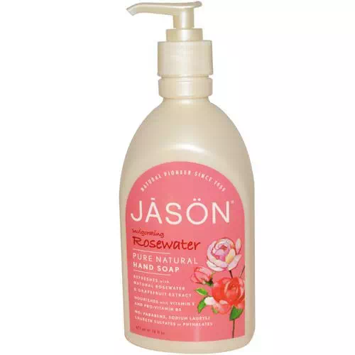 Jason Natural, Hand Soap, Invigorating Rosewater, 16 fl oz (473 ml) Review