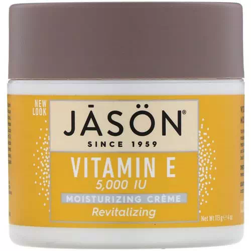 Jason Natural, Revitalizing Vitamin E Moisturizing Creme, 5,000 IU, 4 oz (113 g) Review