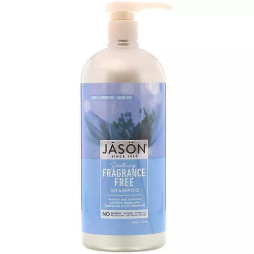 Jason Natural, Soothing Shampoo, Fragrance Free, 32 fl oz (946 ml) Review