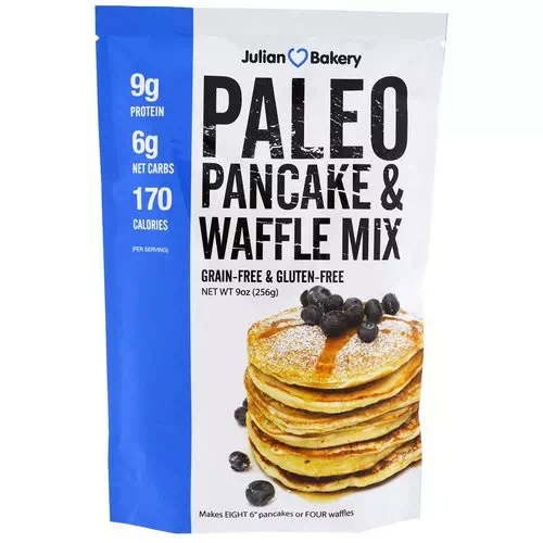 Julian Bakery, Paleo Pancakes and Waffle Mix, 9 oz (256 g) Review