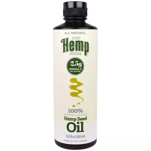 Just Hemp Foods, Hemp Seed Oil, Cold Pressed, 16.9 fl oz (500 ml) Review