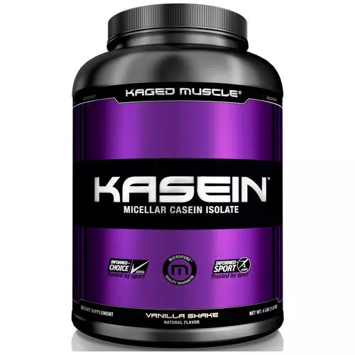 Kaged Muscle, Kasein, Micellar Casein Isolate, Vanilla Shake, 4 lbs (1.8 kg) Review