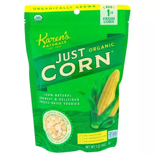 Karen's Naturals, Organic Just Corn, 3 oz (84 g) Review