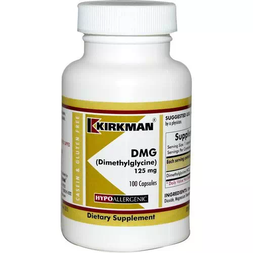 Kirkman Labs, DMG (Dimethylglycine), 125 mg, 100 Capsules Review