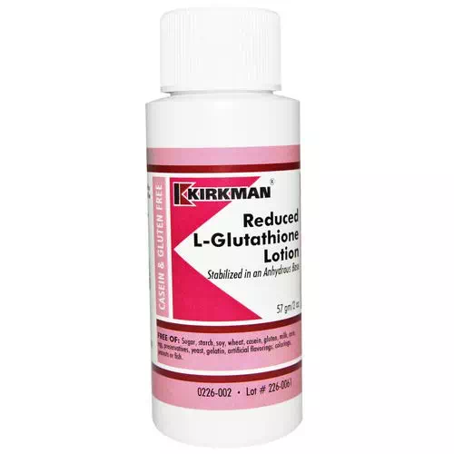 Kirkman Labs, Reduced L-Glutathione Lotion, 2 oz (57 g) Review