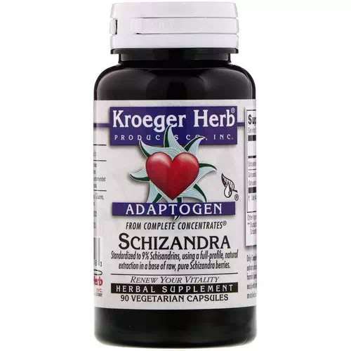 Kroeger Herb Co, Complete Concentrates, Schizandra, 90 Vegetarian Capsules Review