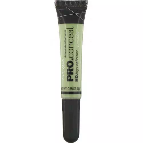 L.A. Girl, Pro Conceal HD Concealer, Green Corrector, 0.28 oz (8 g) Review