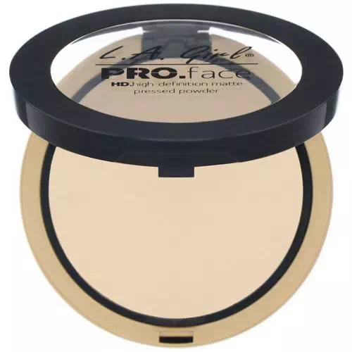 L.A. Girl, Pro Face HD Matte Pressed Powder, Creamy Natural, 0.25 oz (7 g) Review